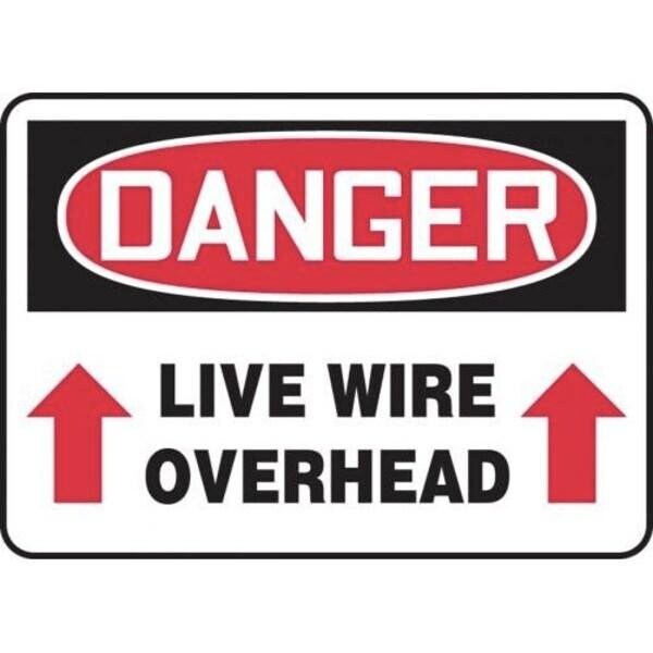 Accuform OSHA DANGER SAFETY SIGN LIVE WIRE MELC123XP MELC123XP - main